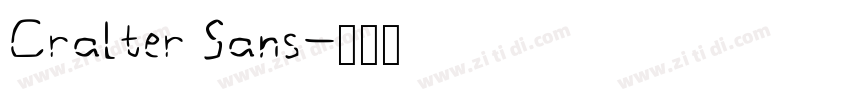Cralter Sans字体转换